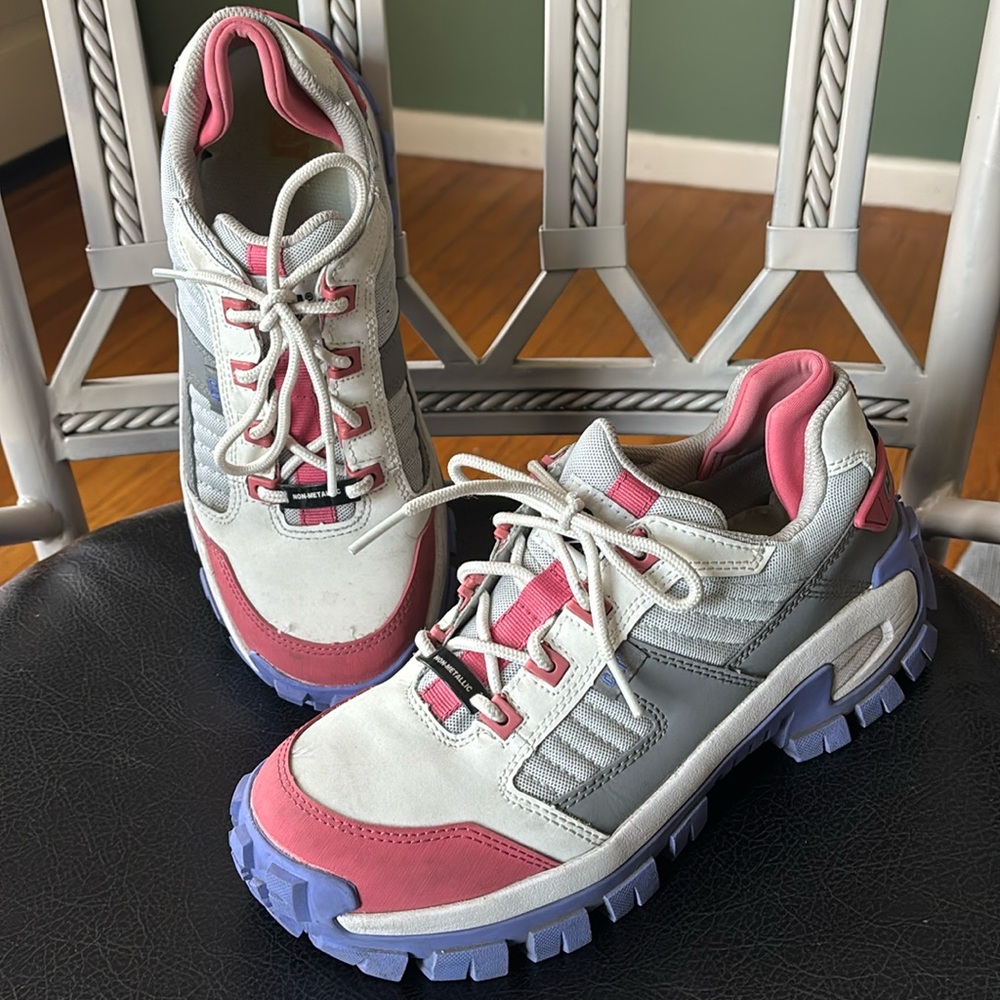 Palladium Pink bloom leather Caterpillar sneakers